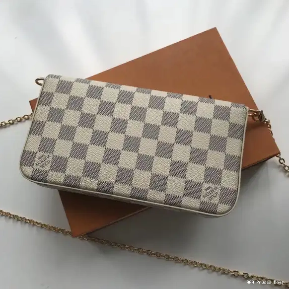 AAA Pruses Bags Vuitton Damier Pochette Louis N63106 Bag Felicie 0701